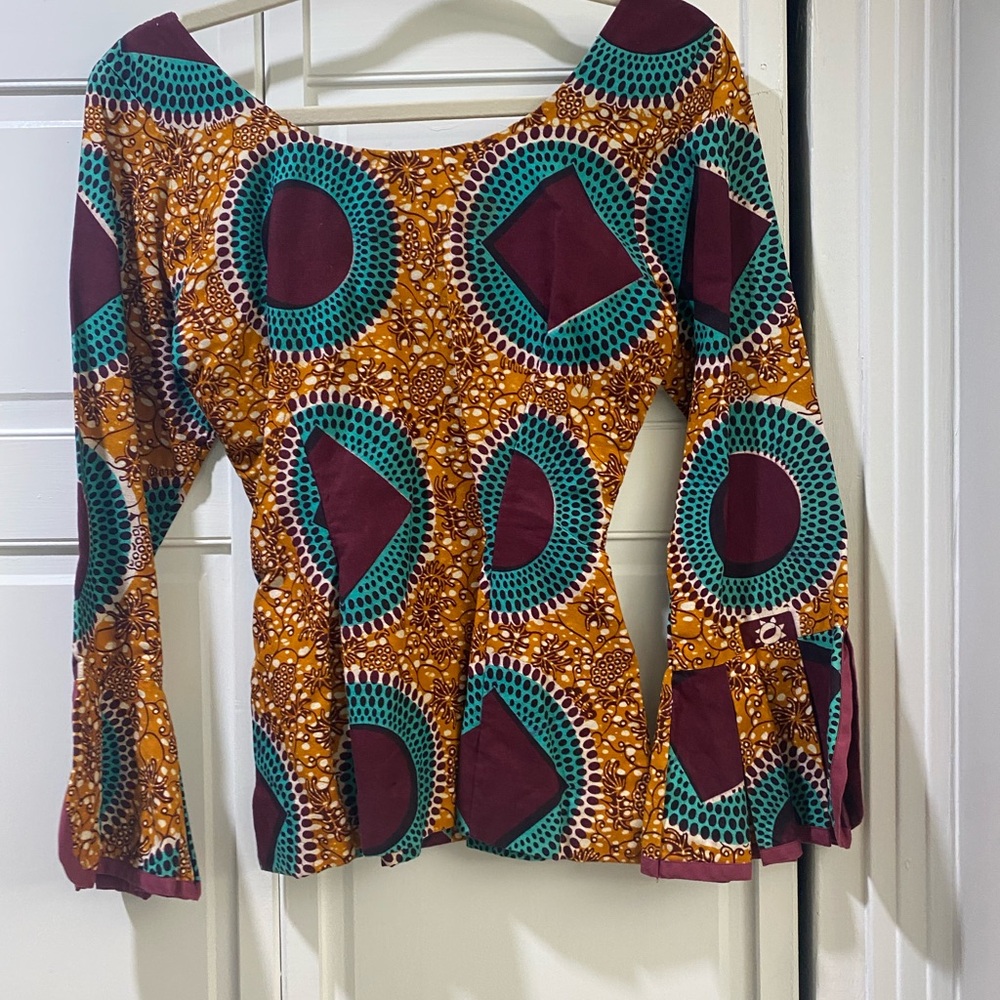 Colorful Patterned Women's Top